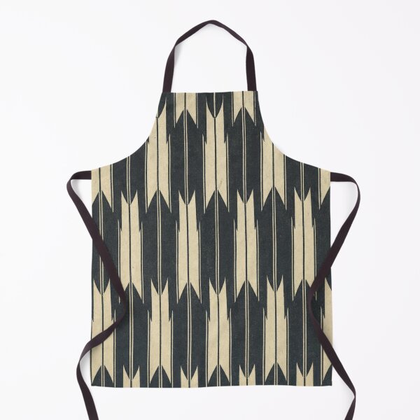 Item preview, Japanese Yagasuri Arrow Pattern Black and Cream designed and sold by vekotpu.