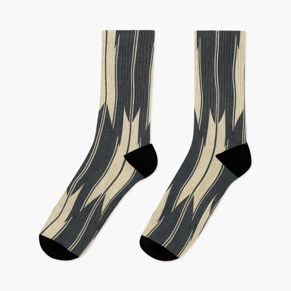 Item preview, Japanese Yagasuri Arrow Pattern Black and Cream designed and sold by vekotpu.