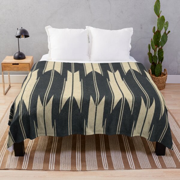 Item preview, Japanese Yagasuri Arrow Pattern Black and Cream designed and sold by vekotpu.