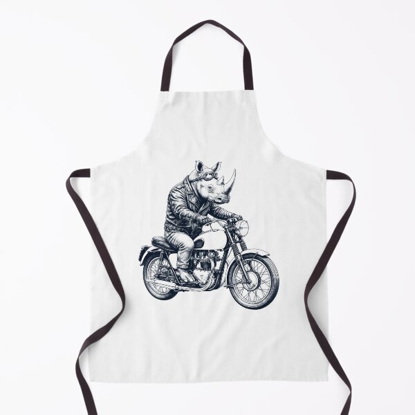 Item preview, Funny Rhino Motorcycle Motorbike Animal Lover designed and sold by dian-rody-crest.