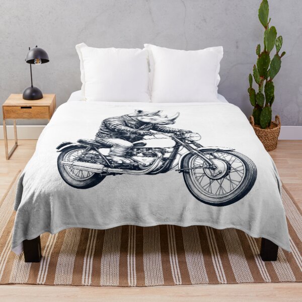 Item preview, Funny Rhino Motorcycle Motorbike Animal Lover designed and sold by dian-rody-crest.