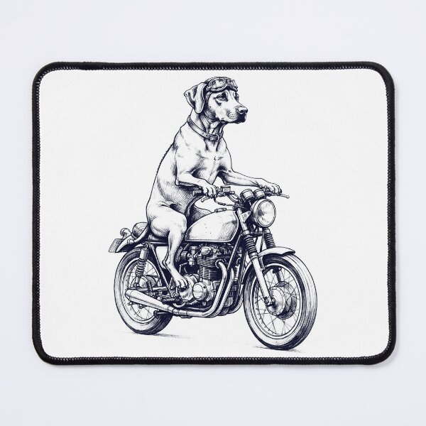 Item preview, Funny Rhodesian Ridgeback Motorcycle Motorbike Dog Lover designed and sold by dian-rody-crest.