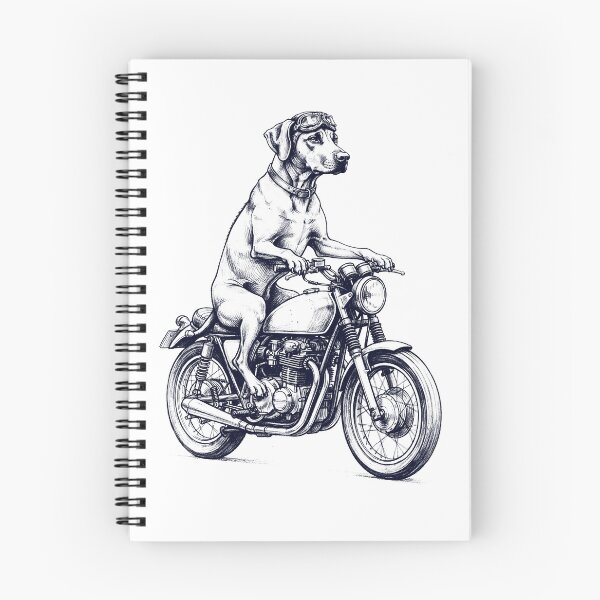 Item preview, Funny Rhodesian Ridgeback Motorcycle Motorbike Dog Lover designed and sold by dian-rody-crest.