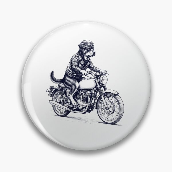 Item preview, Funny Rottweiler Motorcycle Motorbike Dog Lover designed and sold by dian-rody-crest.