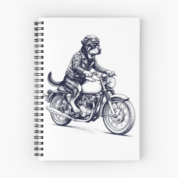 Item preview, Funny Rottweiler Motorcycle Motorbike Dog Lover designed and sold by dian-rody-crest.