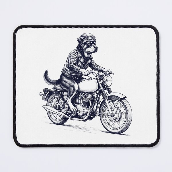Item preview, Funny Rottweiler Motorcycle Motorbike Dog Lover designed and sold by dian-rody-crest.