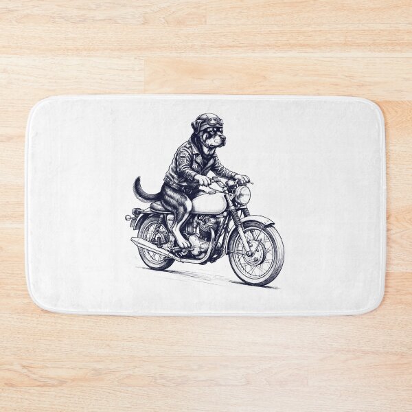 Item preview, Funny Rottweiler Motorcycle Motorbike Dog Lover designed and sold by dian-rody-crest.