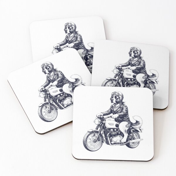Item preview, Funny Saint Bernard Motorcycle Motorbike Dog Lover designed and sold by dian-rody-crest.