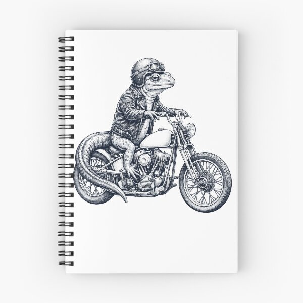 Item preview, Funny Salamander Motorcycle Motorbike Animal Lover designed and sold by dian-rody-crest.