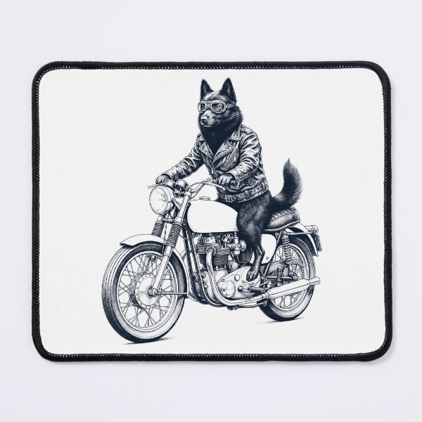 Item preview, Funny Schipperke Motorcycle Motorbike Dog Lover designed and sold by dian-rody-crest.