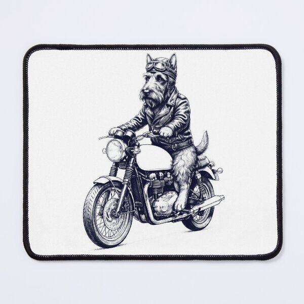 Item preview, Funny Scottish Terrier Motorcycle Motorbike Dog Lover designed and sold by dian-rody-crest.