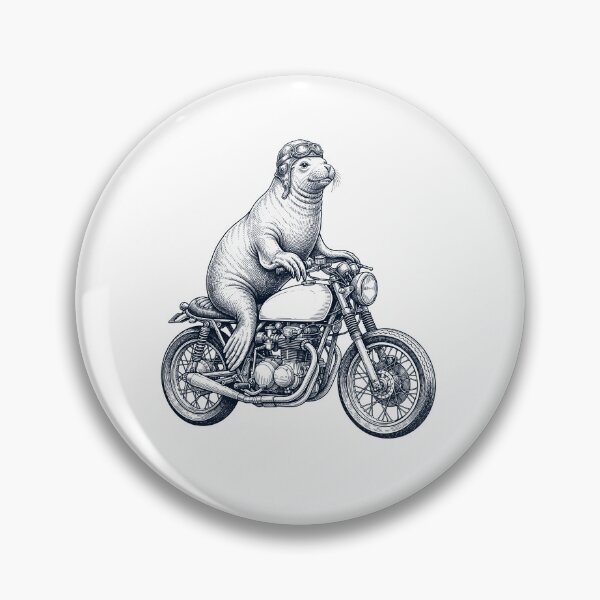 Item preview, Funny Seal Motorcycle Motorbike Animal Lover designed and sold by dian-rody-crest.