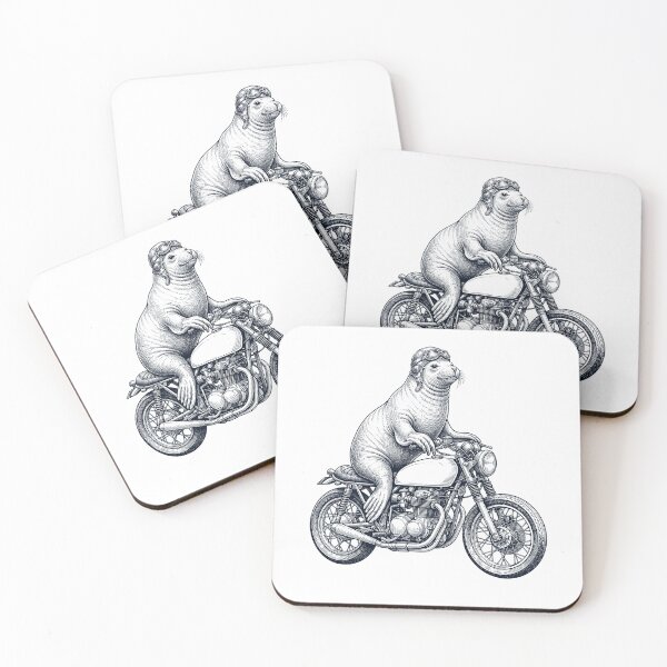 Item preview, Funny Seal Motorcycle Motorbike Animal Lover designed and sold by dian-rody-crest.