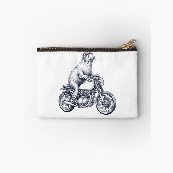 Item preview, Funny Seal Motorcycle Motorbike Animal Lover designed and sold by dian-rody-crest.