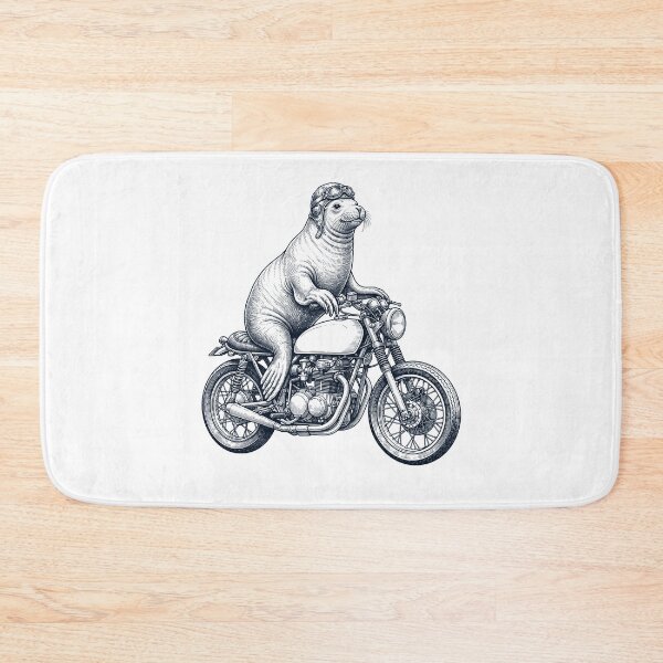 Item preview, Funny Seal Motorcycle Motorbike Animal Lover designed and sold by dian-rody-crest.