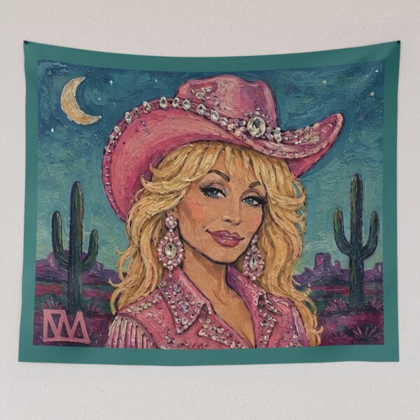 Item preview, Rhinestone Dolly Under the Desert Moon designed and sold by VincentMichaelDesigns.