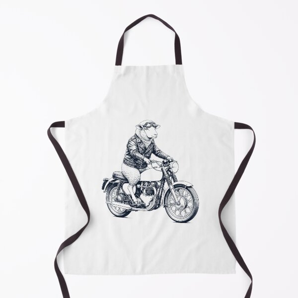 Item preview, Funny Sheep Motorcycle Motorbike Animal Lover designed and sold by dian-rody-crest.