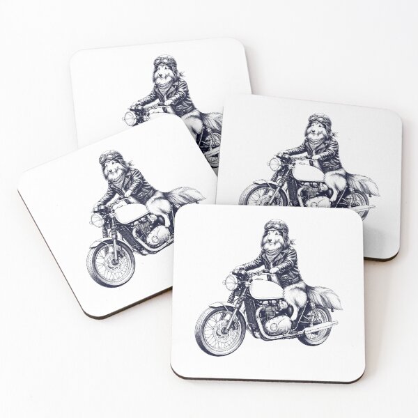 Item preview, Funny Shetland Sheepdog Motorcycle Motorbike Dog Lover designed and sold by dian-rody-crest.