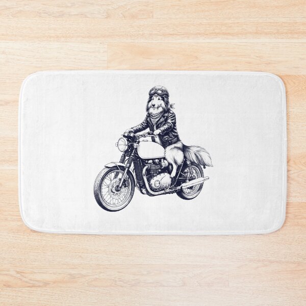 Item preview, Funny Shetland Sheepdog Motorcycle Motorbike Dog Lover designed and sold by dian-rody-crest.