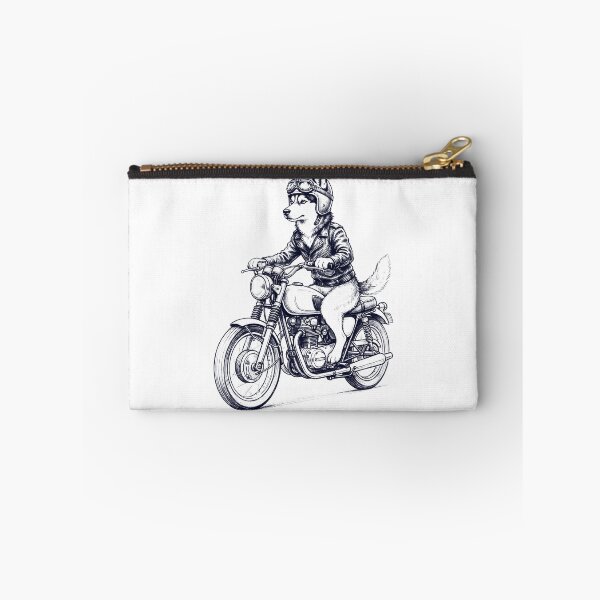 Item preview, Funny Siberian Husky Motorcycle Motorbike Dog Lover designed and sold by dian-rody-crest.