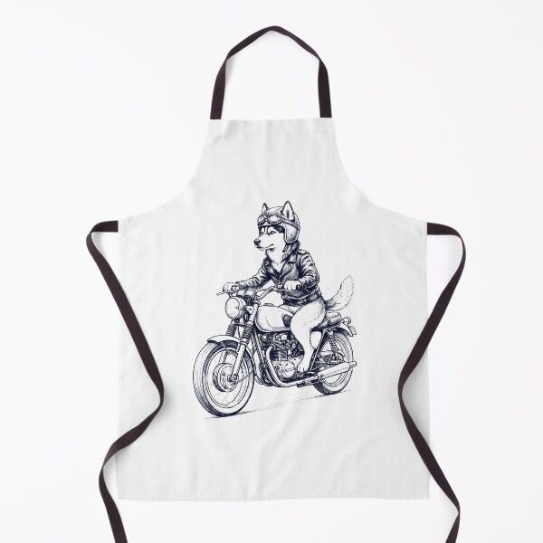 Item preview, Funny Siberian Husky Motorcycle Motorbike Dog Lover designed and sold by dian-rody-crest.