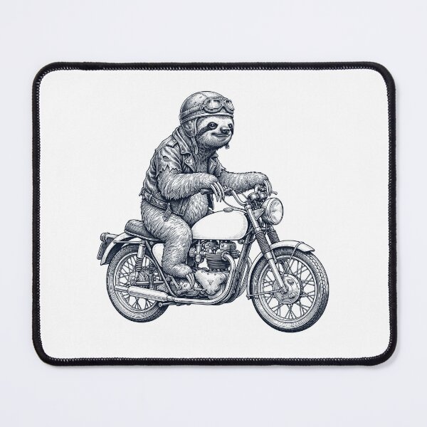 Item preview, Funny Sloth Motorcycle Motorbike Animal Lover designed and sold by dian-rody-crest.