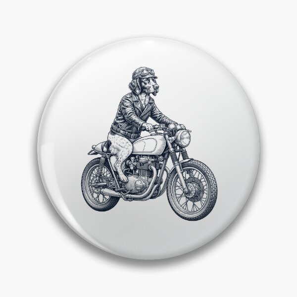 Item preview, Funny Small Munsterlander Pointer Motorcycle Motorbike Dog Lover designed and sold by dian-rody-crest.