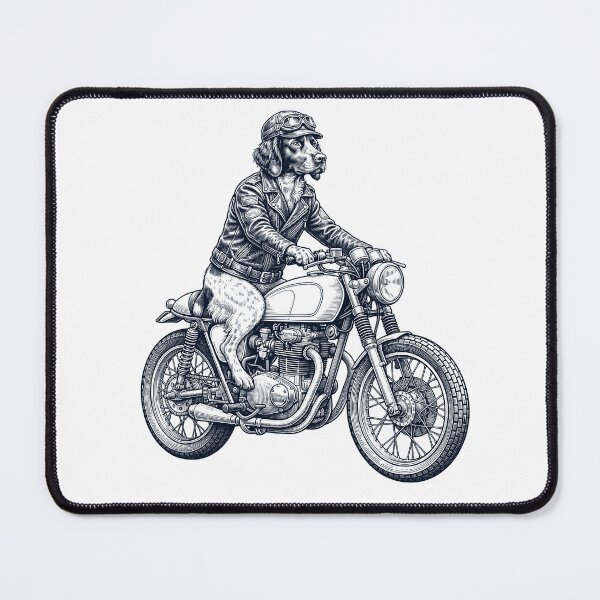 Item preview, Funny Small Munsterlander Pointer Motorcycle Motorbike Dog Lover designed and sold by dian-rody-crest.