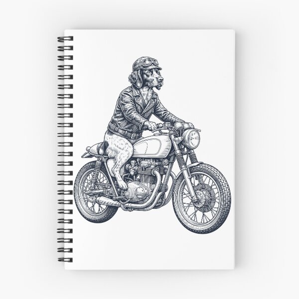 Item preview, Funny Small Munsterlander Pointer Motorcycle Motorbike Dog Lover designed and sold by dian-rody-crest.