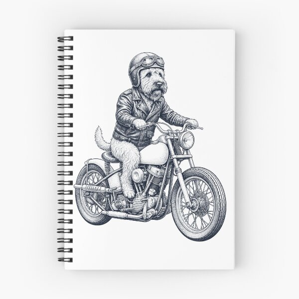 Item preview, Funny Soft Coated Wheaten Terrier Motorcycle Motorbike Dog Lover designed and sold by dian-rody-crest.