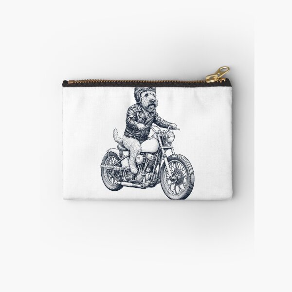 Item preview, Funny Soft Coated Wheaten Terrier Motorcycle Motorbike Dog Lover designed and sold by dian-rody-crest.