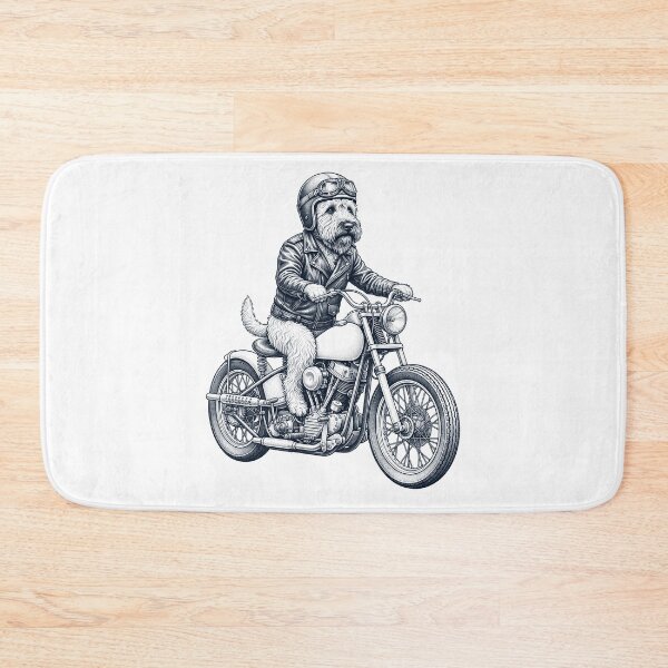 Item preview, Funny Soft Coated Wheaten Terrier Motorcycle Motorbike Dog Lover designed and sold by dian-rody-crest.