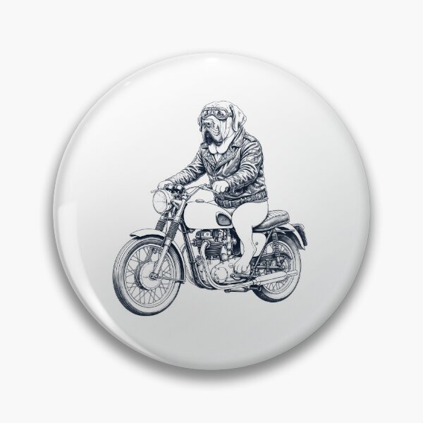 Item preview, Funny Spanish Mastiff Motorcycle Motorbike Dog Lover designed and sold by dian-rody-crest.