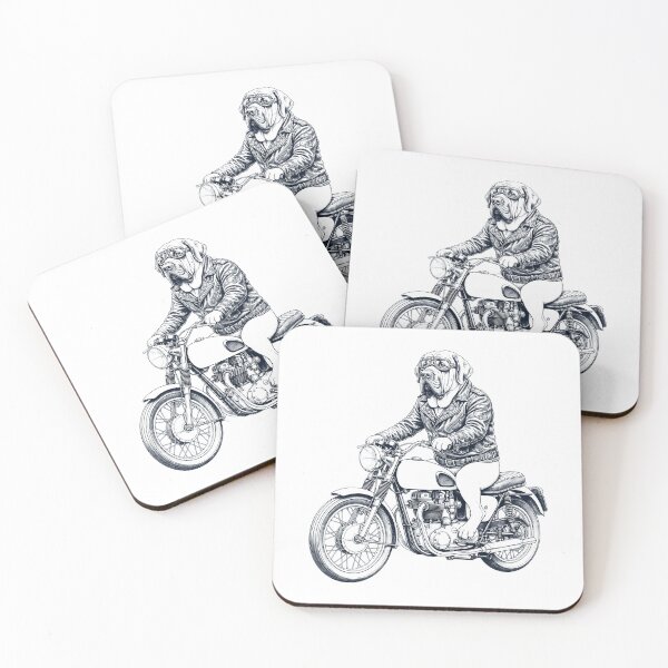 Item preview, Funny Spanish Mastiff Motorcycle Motorbike Dog Lover designed and sold by dian-rody-crest.