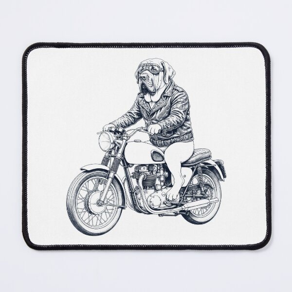 Item preview, Funny Spanish Mastiff Motorcycle Motorbike Dog Lover designed and sold by dian-rody-crest.