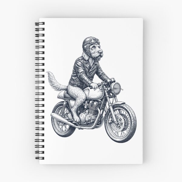 Item preview, Funny Spinone Italiano Motorcycle Motorbike Dog Lover designed and sold by dian-rody-crest.