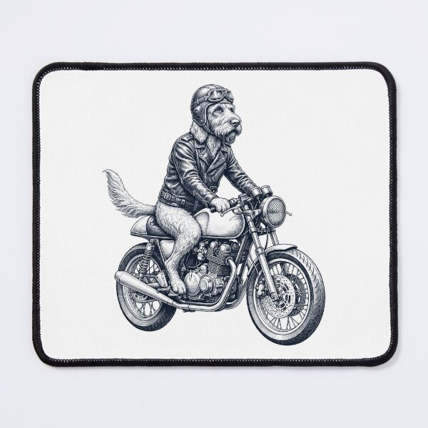 Item preview, Funny Spinone Italiano Motorcycle Motorbike Dog Lover designed and sold by dian-rody-crest.