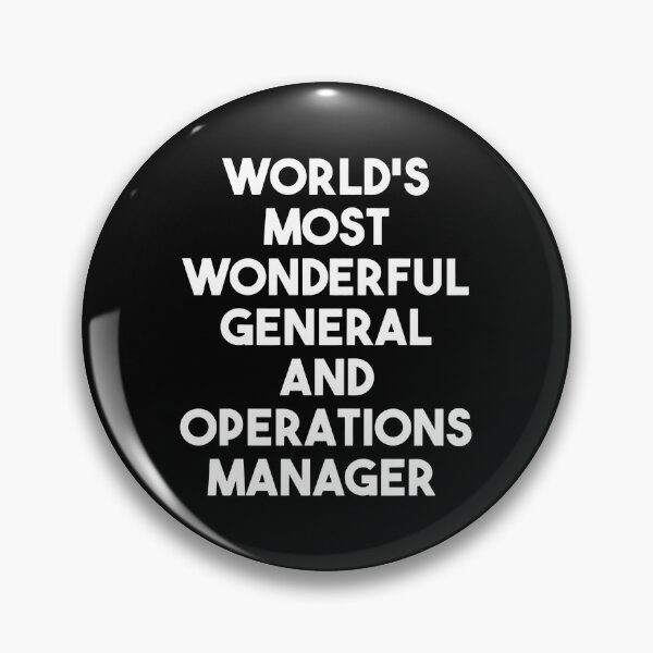 Item preview, Worlds Most Wonderful General and Operations Manager designed and sold by rodasbu.