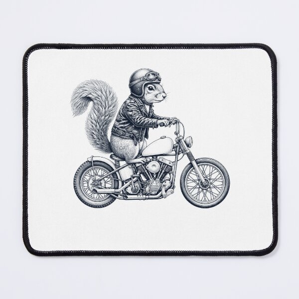 Item preview, Funny Squirrel Motorcycle Motorbike Animal Lover designed and sold by dian-rody-crest.