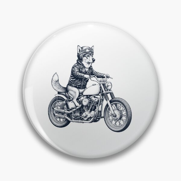 Item preview, Funny Swedish Vallhund Motorcycle Motorbike Dog Lover designed and sold by dian-rody-crest.