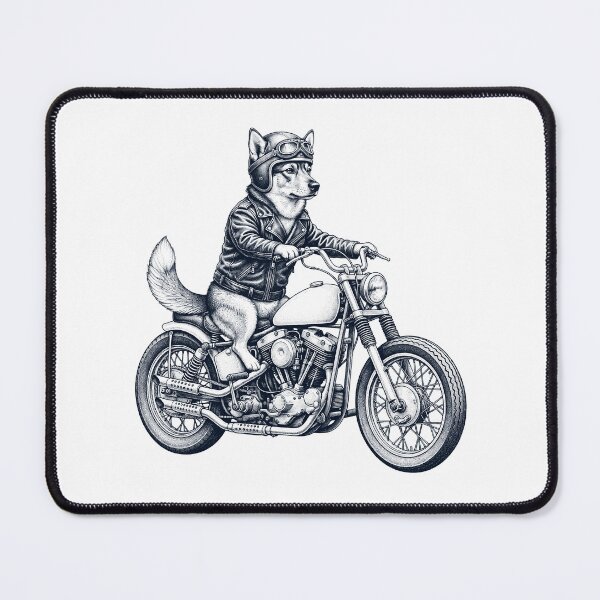 Item preview, Funny Swedish Vallhund Motorcycle Motorbike Dog Lover designed and sold by dian-rody-crest.