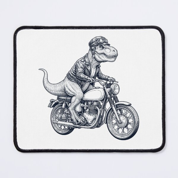 Item preview, Funny T Rex Dinosaur Motorcycle Motorbike Animal Lover designed and sold by dian-rody-crest.