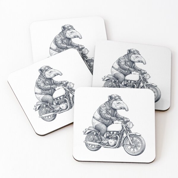 Item preview, Funny Tapir Motorcycle Motorbike Animal Lover designed and sold by dian-rody-crest.