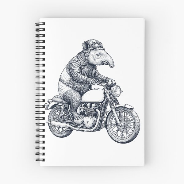Item preview, Funny Tapir Motorcycle Motorbike Animal Lover designed and sold by dian-rody-crest.