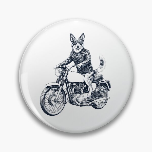 Item preview, Funny Texas Heeler Motorcycle Motorbike Dog Lover designed and sold by dian-rody-crest.