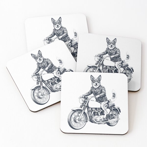 Item preview, Funny Texas Heeler Motorcycle Motorbike Dog Lover designed and sold by dian-rody-crest.