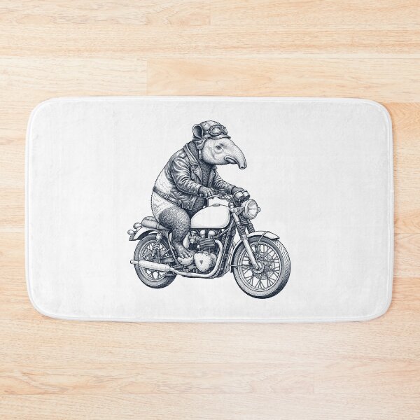 Item preview, Funny Tapir Motorcycle Motorbike Animal Lover designed and sold by dian-rody-crest.