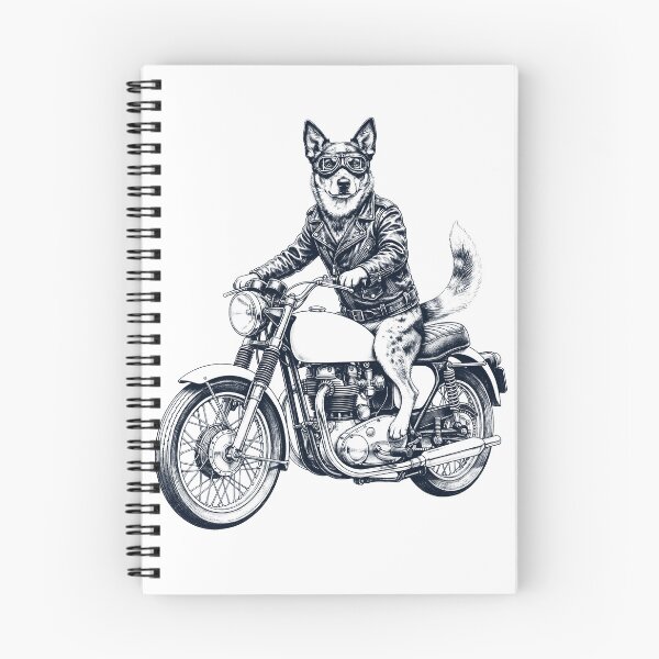 Item preview, Funny Texas Heeler Motorcycle Motorbike Dog Lover designed and sold by dian-rody-crest.