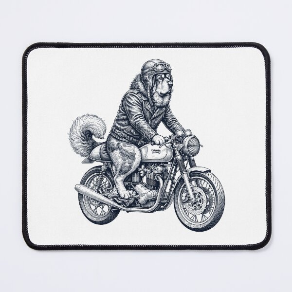 Item preview, Funny Tibetan Mastiff Motorcycle Motorbike Dog Lover designed and sold by dian-rody-crest.