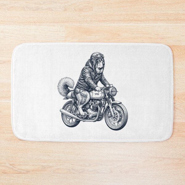 Item preview, Funny Tibetan Mastiff Motorcycle Motorbike Dog Lover designed and sold by dian-rody-crest.